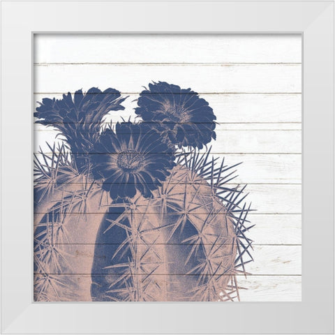 Desert Flower 1 White Modern Wood Framed Art Print by Kimberly, Allen