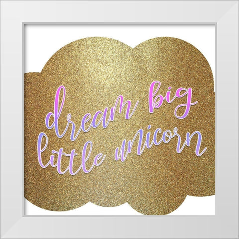 Little Unicorn 2 White Modern Wood Framed Art Print by Kimberly, Allen