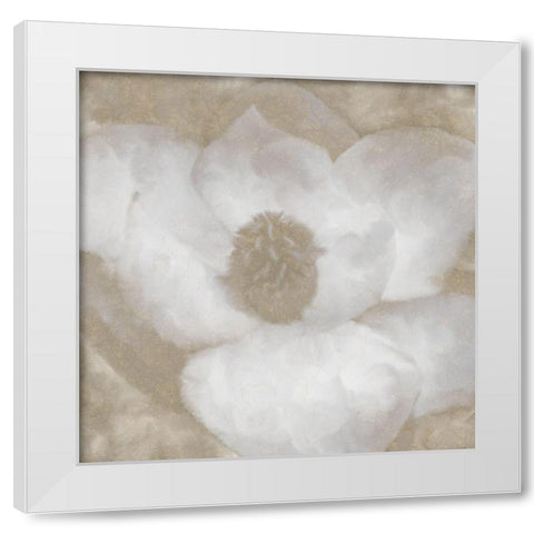 Magnolia Center 2 White Modern Wood Framed Art Print by Kimberly, Allen