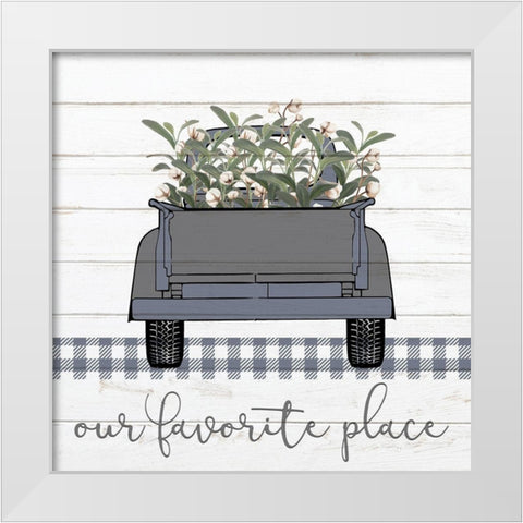 Homebody 6 White Modern Wood Framed Art Print by Kimberly, Allen