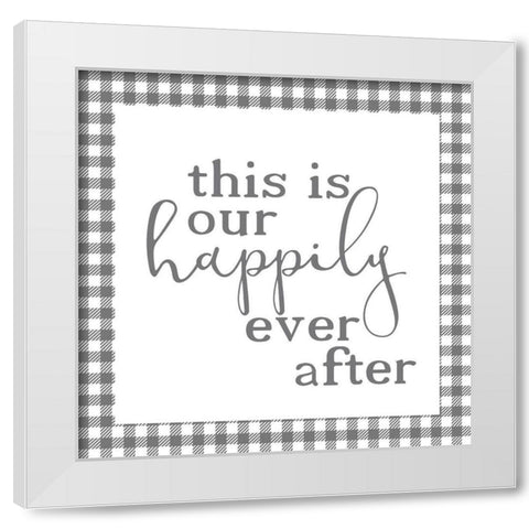 Homebody 13 White Modern Wood Framed Art Print by Kimberly, Allen