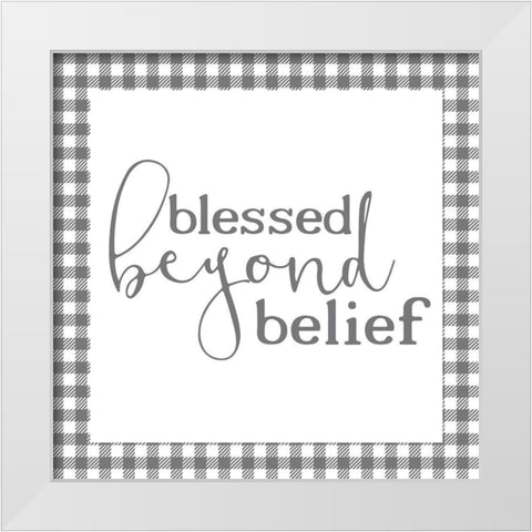 Homebody 14 White Modern Wood Framed Art Print by Kimberly, Allen