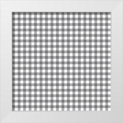 Homebody Pattern 2 White Modern Wood Framed Art Print by Kimberly, Allen