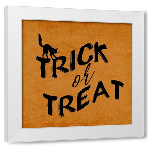 Boo 2 White Modern Wood Framed Art Print by Kimberly, Allen