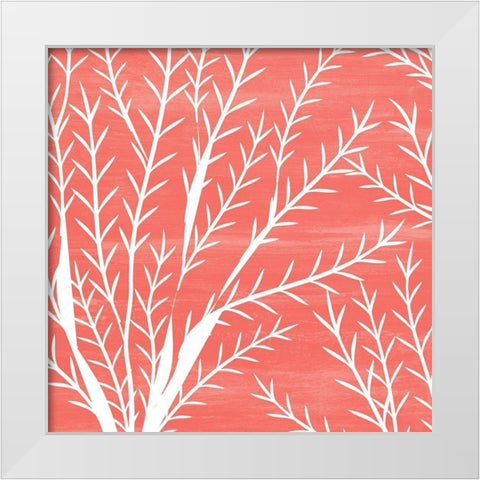 Seaweed 2 White Modern Wood Framed Art Print by Kimberly, Allen