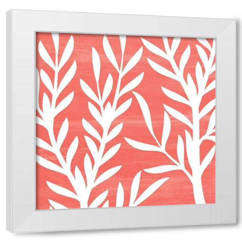 Seaweed 4 White Modern Wood Framed Art Print by Kimberly, Allen