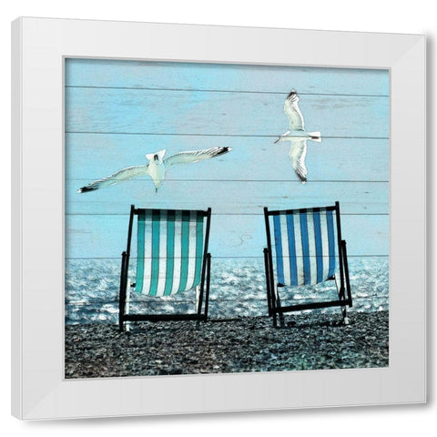 Coastal Life 3 White Modern Wood Framed Art Print by Kimberly, Allen