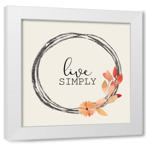 Colors of Fall 5 White Modern Wood Framed Art Print by Kimberly, Allen