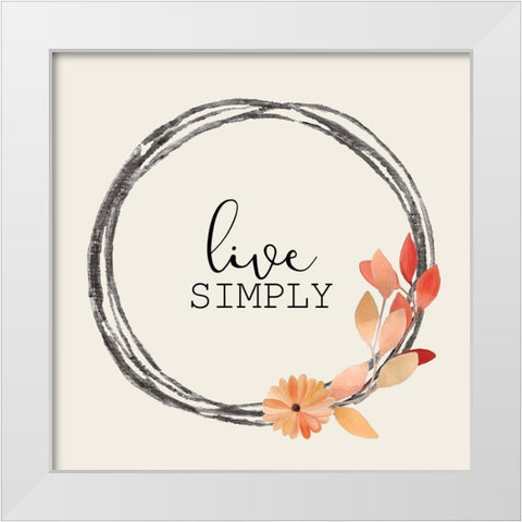 Colors of Fall 5 White Modern Wood Framed Art Print by Kimberly, Allen