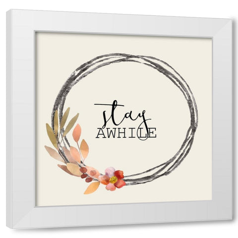 Colors of Fall 6 White Modern Wood Framed Art Print by Kimberly, Allen