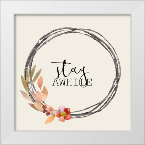 Colors of Fall 6 White Modern Wood Framed Art Print by Kimberly, Allen