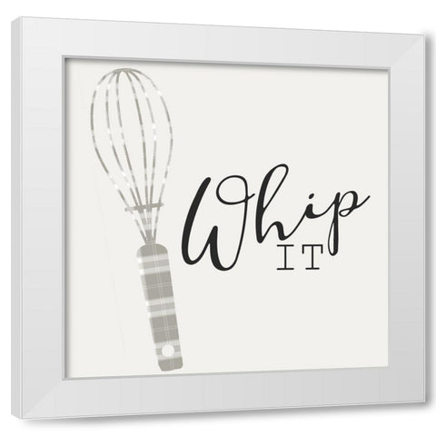 Rollin 3 White Modern Wood Framed Art Print by Kimberly, Allen