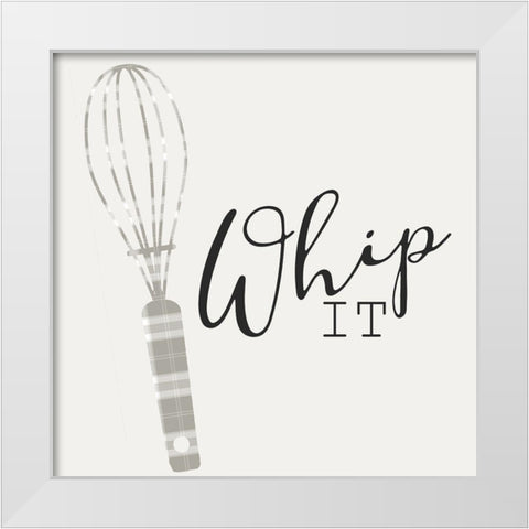 Rollin 3 White Modern Wood Framed Art Print by Kimberly, Allen