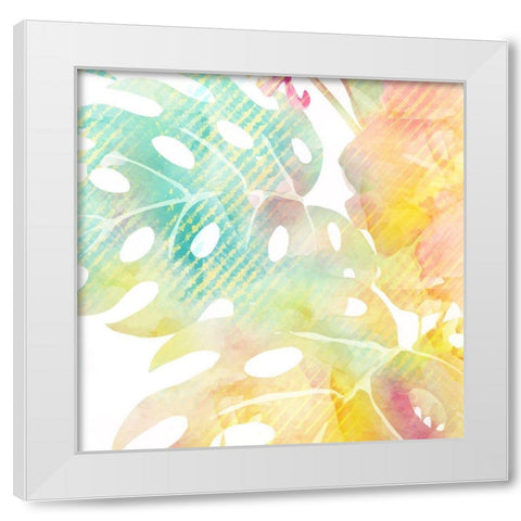 Tropical State 1 White Modern Wood Framed Art Print by Kimberly, Allen