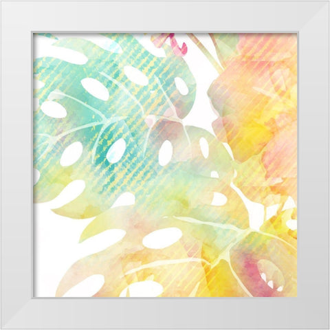 Tropical State 1 White Modern Wood Framed Art Print by Kimberly, Allen