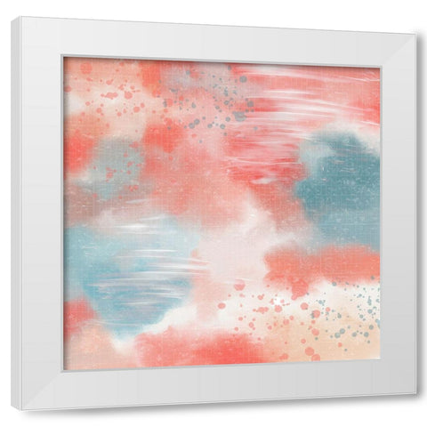 Living Cosmos White Modern Wood Framed Art Print by Kimberly, Allen
