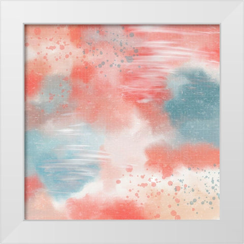 Living Cosmos White Modern Wood Framed Art Print by Kimberly, Allen