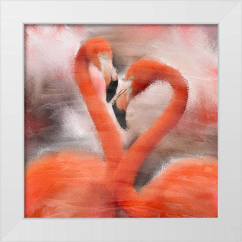 Forever Love White Modern Wood Framed Art Print by Kimberly, Allen