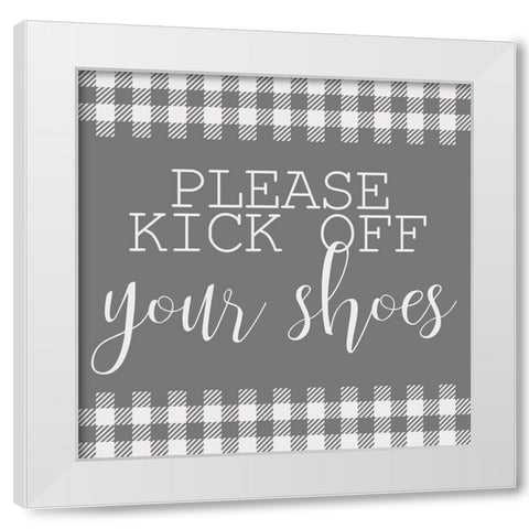 Kick Off White Modern Wood Framed Art Print by Kimberly, Allen