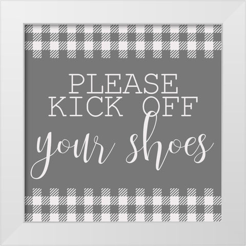 Kick Off White Modern Wood Framed Art Print by Kimberly, Allen