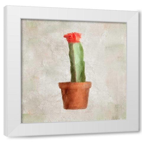 Potted Life 1 White Modern Wood Framed Art Print by Allen, Kimberly