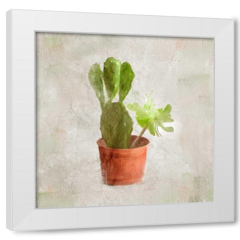 Potted Life 3 White Modern Wood Framed Art Print by Allen, Kimberly