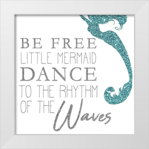 Mermaid Dreams 2 Silver White Modern Wood Framed Art Print by Kimberly, Allen