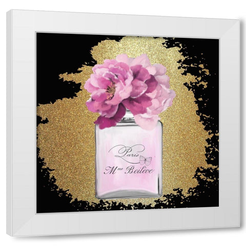 Scents of Paris 1 White Modern Wood Framed Art Print by Kimberly, Allen