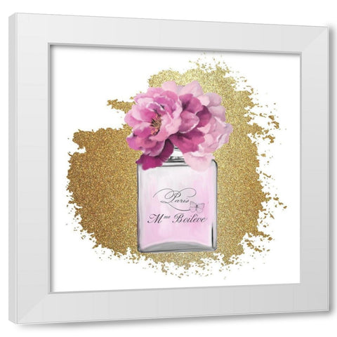 Paris Scents 1 White Modern Wood Framed Art Print by Kimberly, Allen