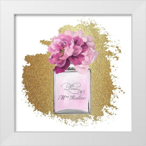 Paris Scents 1 White Modern Wood Framed Art Print by Kimberly, Allen