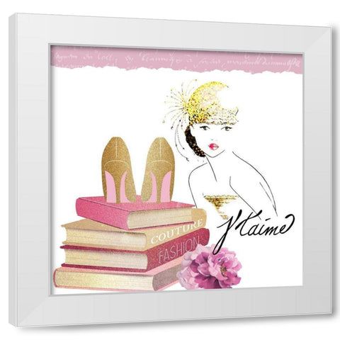 Paris Scents 7 White Modern Wood Framed Art Print by Kimberly, Allen