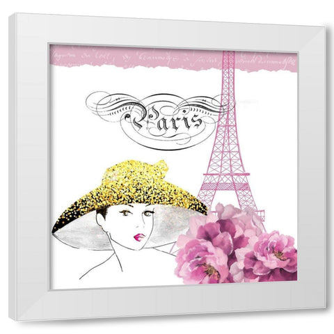Paris Scents 9 White Modern Wood Framed Art Print by Kimberly, Allen
