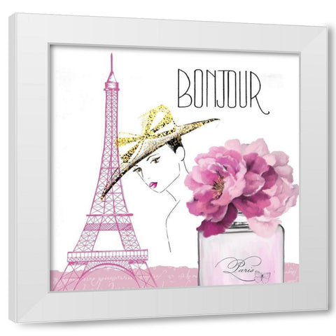 Paris Scents 8 White Modern Wood Framed Art Print by Kimberly, Allen
