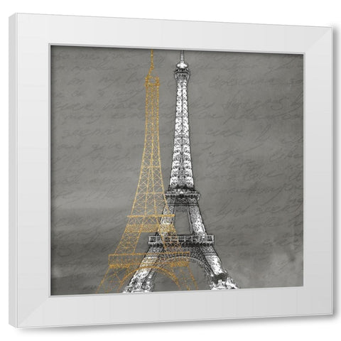 Mon Amour 1 White Modern Wood Framed Art Print by Kimberly, Allen