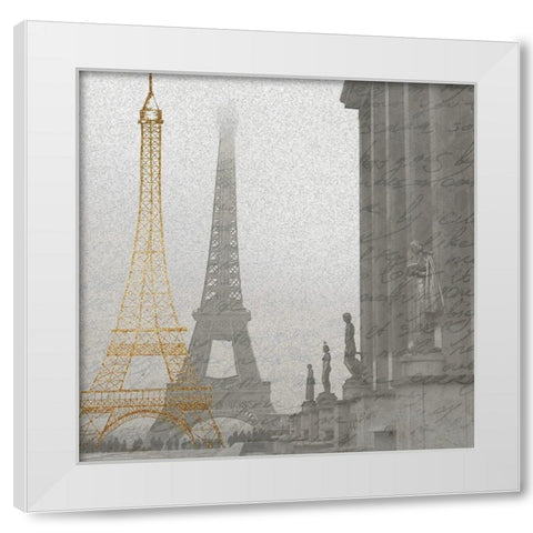 Mon Amour 3 White Modern Wood Framed Art Print by Kimberly, Allen