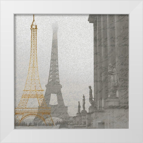 Mon Amour 3 White Modern Wood Framed Art Print by Kimberly, Allen