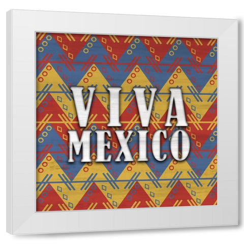 Fiesta 2 White Modern Wood Framed Art Print by Kimberly, Allen