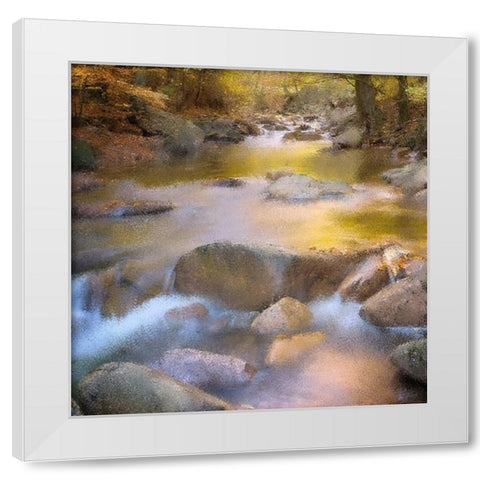 River Run White Modern Wood Framed Art Print by Kimberly, Allen