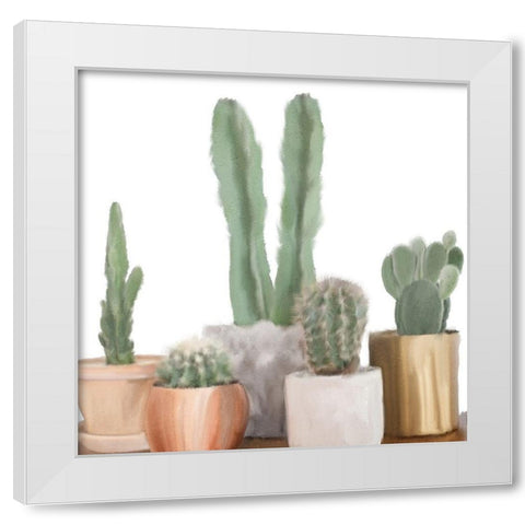 Standing Tall White Modern Wood Framed Art Print by Kimberly, Allen