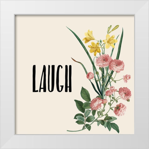 Live Laugh Love 4 White Modern Wood Framed Art Print by Kimberly, Allen