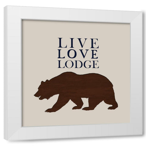 In the Woods 3 White Modern Wood Framed Art Print by Kimberly, Allen