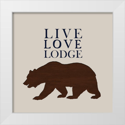 In the Woods 3 White Modern Wood Framed Art Print by Kimberly, Allen