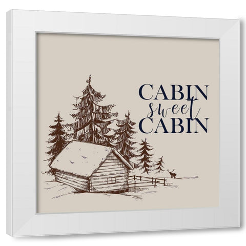 In the Woods 4 White Modern Wood Framed Art Print by Kimberly, Allen