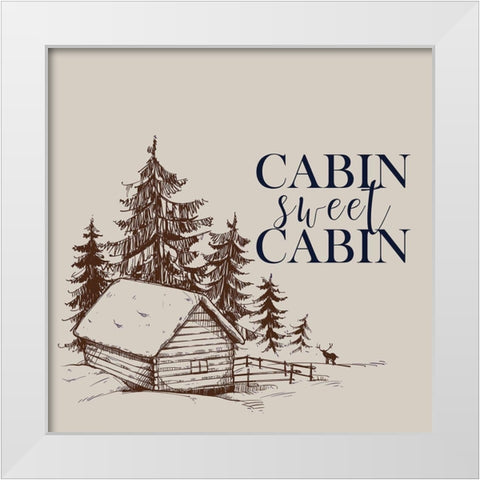 In the Woods 4 White Modern Wood Framed Art Print by Kimberly, Allen