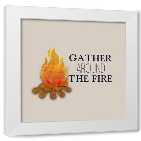 In the Woods 5 White Modern Wood Framed Art Print by Kimberly, Allen