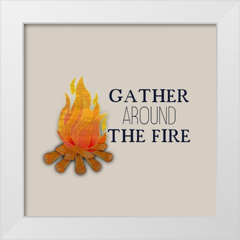 In the Woods 5 White Modern Wood Framed Art Print by Kimberly, Allen