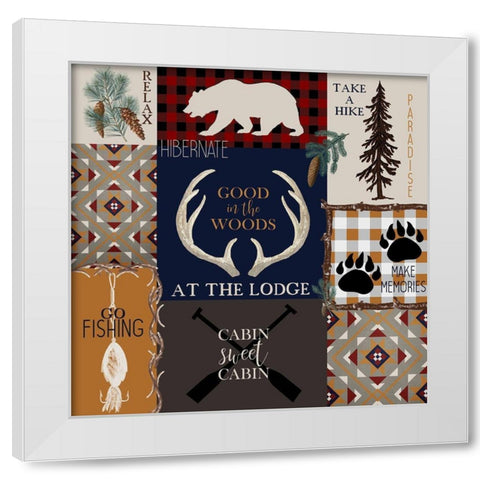 In the Woods White Modern Wood Framed Art Print by Kimberly, Allen