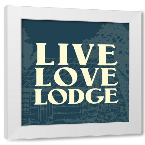 Welcome to The Woods 4 White Modern Wood Framed Art Print by Kimberly, Allen