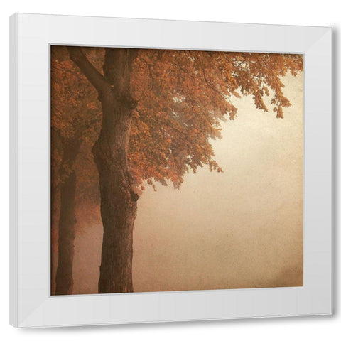 Never Let Your Mind White Modern Wood Framed Art Print by Kimberly, Allen