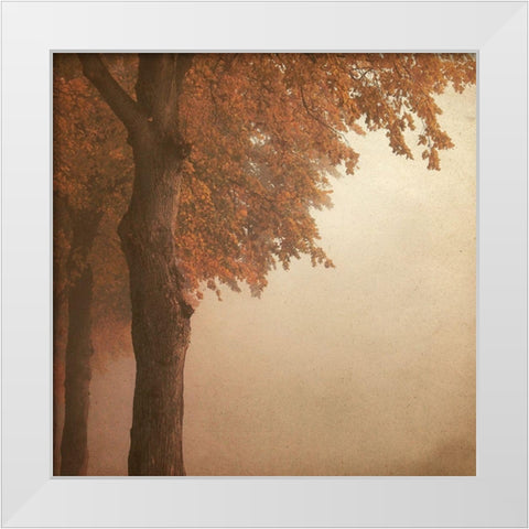 Never Let Your Mind White Modern Wood Framed Art Print by Kimberly, Allen